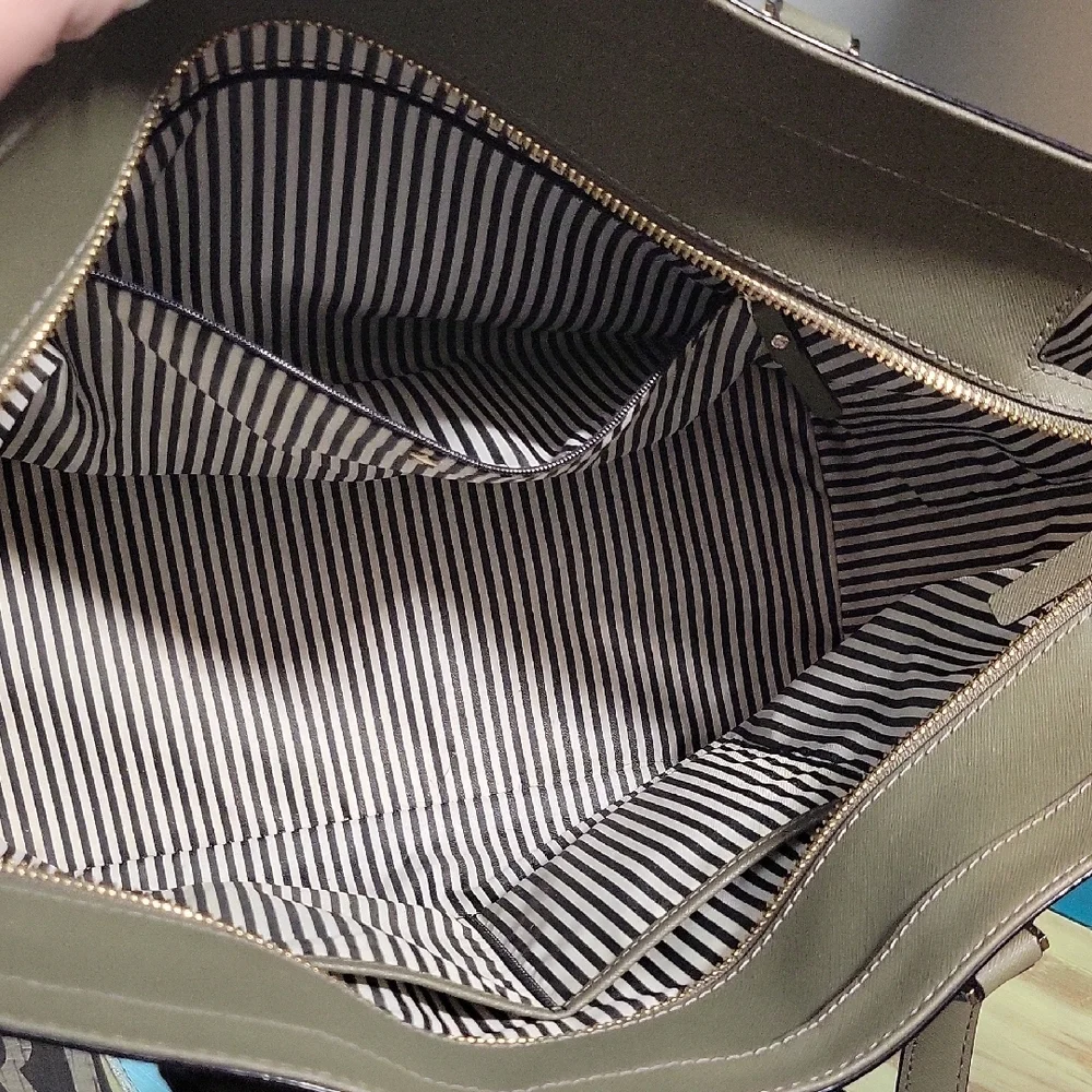 Kate Spade Olive Green Tote Bag - Picture 2 of 4